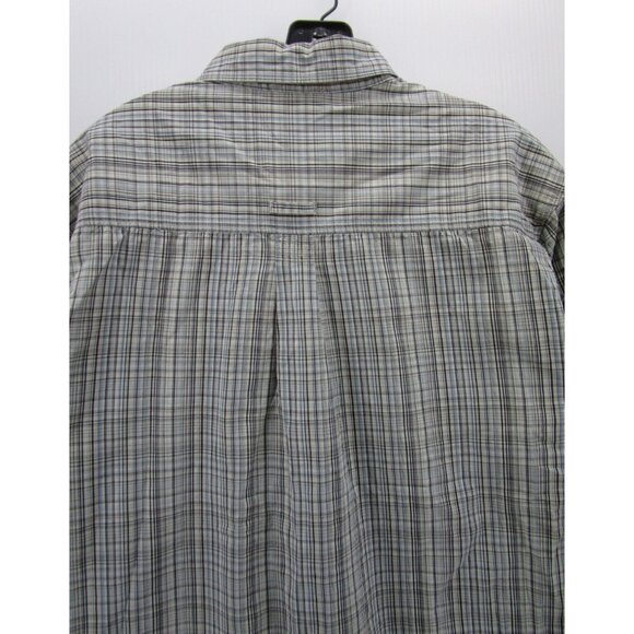 The North Face Shirt Large Gray A5 Series Button Down Plaid Pockets - Picture 9 of 12